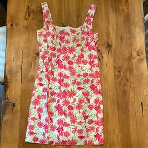 Lilly Pulitzer pink daisy dress size 12